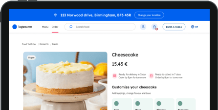 Laptop showing CMS product page